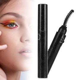 Rizador de Pestañas Termico, Mini Rizador de Pestañas Recargable Portátil EléCtrico, Herramienta de Maquillaje de Belleza Calentamiento rápido y Long 