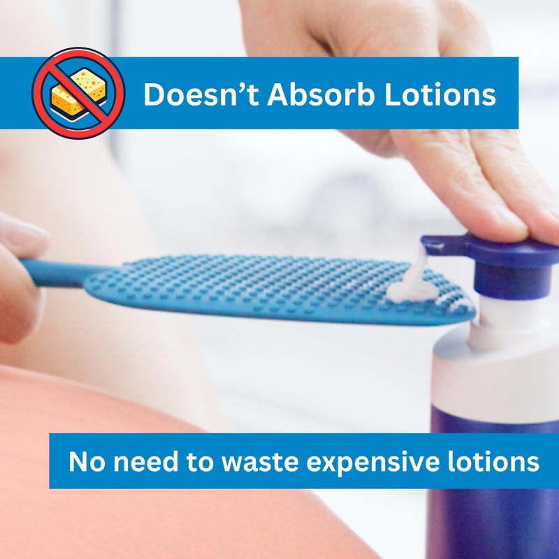 Bendable Lotion Applicator for Back & Body (Microfiber Mitt Included)