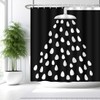 MCCKTIU Black and White Shower Curtain RV Shower Curtain Shower