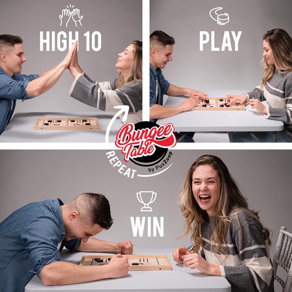 Bungee Table Bungee Table Fast Sling Puck Game - Large