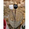 Kefley Cute Cat Spoon for Tea Coffee Ceramic Stainless Steel