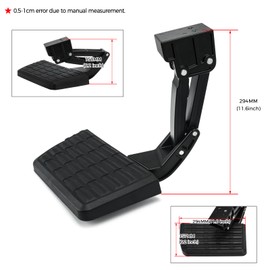 75328-01A Rear Bed Step Retractable Bumper Step Compatible with Ford F150 2021 2022 2023 Folding Truck Tailgate Step Black (F-150 2021-2023)