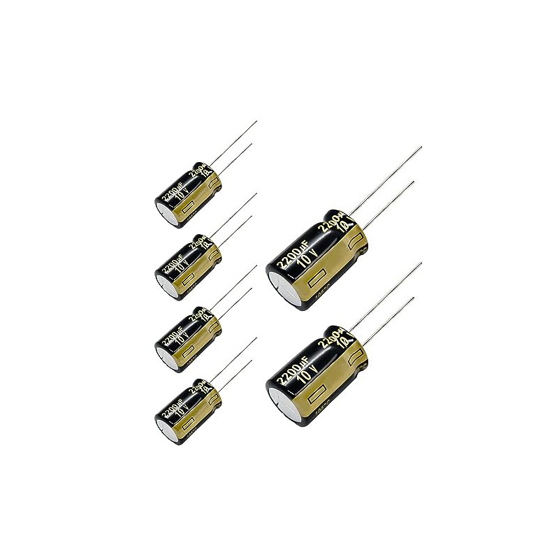 6pcs Panasonic FM Series Electrolytic Capacitors - 10V 150-6800uf Ultra