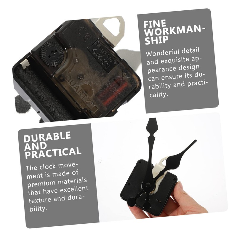 WOONEKY 2 Sets Silent DIY Clock Movement Mechanism Kit for