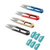 QLEUIFT 4 pieces thread scissors, sharp thread separator scissors, wide
