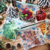 TaoBary 50 Pack Christmas Reusable Transparent Freezer Bags Leakproof Thickened