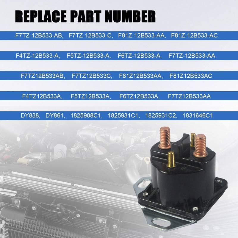JDMSPEED New Diesel Glow Plug Relay Solenoid Replacement for Ford