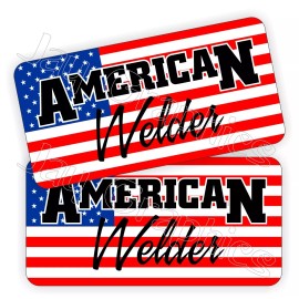 Unbranded/Generic American Welder Hard Hat Stickers | USA Welding Helmet Decals | Labels MIG TIG