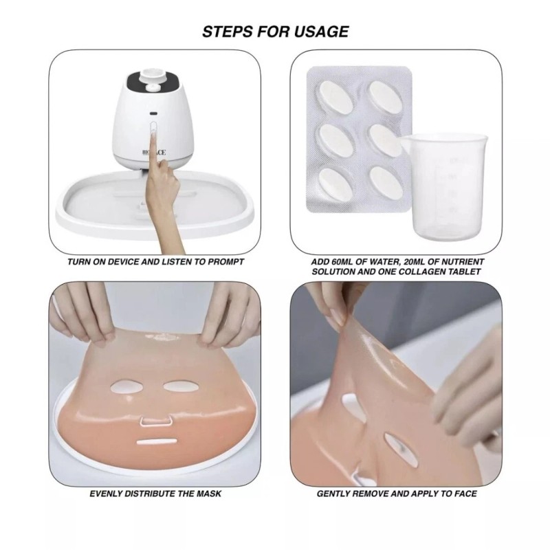 BIOFACE Facial Mask Machine with Collagen Tablets DIY Mask Maker