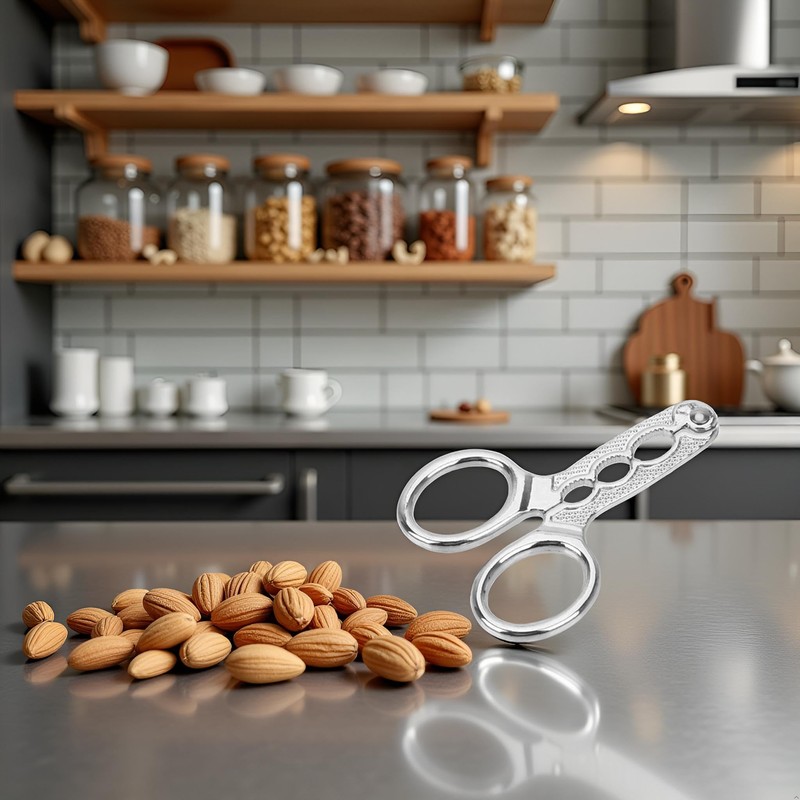 Stainless Steel Nut Cracker, for Silver Nuts Pistachio Sheller Opener