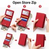 Genuine Leather RFID Wallet – Slim Zipper Coin Purse and
