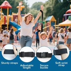Anti Lost Wrist Strap, Escape Proof Wrist Leash with Adjustable Tether and Lock Buckle for Children with Autism, ADHD and Special Needs for Supermarket Mall Airport Park Zoo Travel