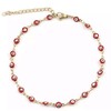 AT Jewellery - Red Evil Eye | Gold Ankle Chain