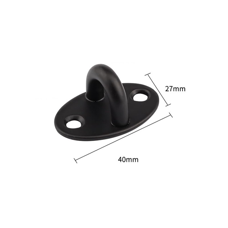 JIHUOO 4 Pcs Stainless Steel Pad Eye Hooks Plate U