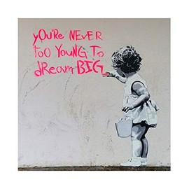 C&D Visionary Banksy's Graffiti Dream Big Sticker, Multi-Colored