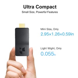 DDMALL Wireless HDMI Video Transmitter, 2K HD WiFi Extender, HDMI WiFi Transmitter for AV Transmission(WHE-10TX)