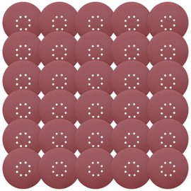 9 Inch 8 Hole Sanding Discs, ZEHIQ Hook & Loop Sandpaper, 240 Grit Grinding Abrasive Sanding Paper for Powe Drywall Sander Wood Furniture Finishing, 30 PCS