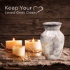 Carrara White Keepsake Cremation Urn