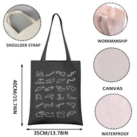 VAMSII For-ula Track Tote Bag Racing Enthusiast Gift F Merchandise Gift Racing Game Gifts (For Track tote)