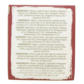 Brodies Tea, Red Berry Crush, Caffeine Free Tea Imported from Scotland, Box of 20 Tag and Envelope Bags (Pack of 1)