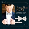 Mens Classic Pre-Tied Satin Formal Tuxedo Bowtie Adjustable Length Large