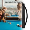 Snooker Cue Case with Adjustable Strap Hook and Loop Closure