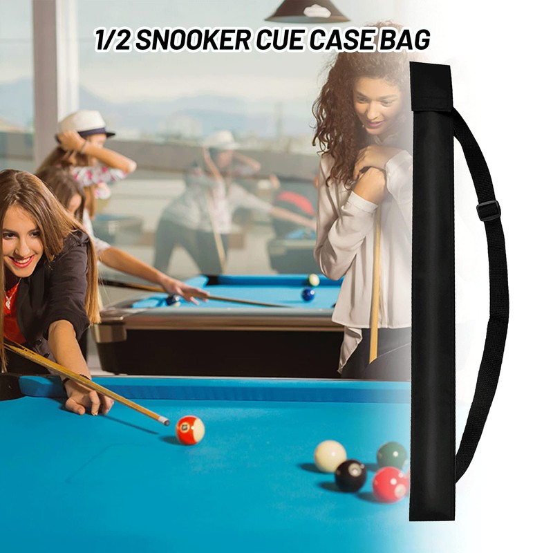 Snooker Cue Case with Adjustable Strap Hook and Loop Closure
