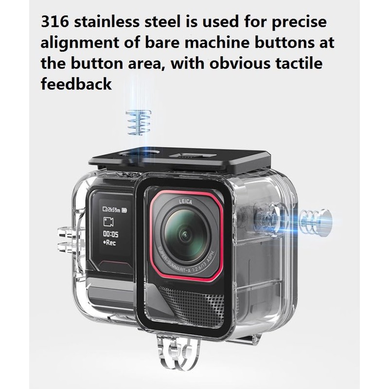Twaxl Insta360 Ace Pro2 Waterproof Diving Protective Case (45 M