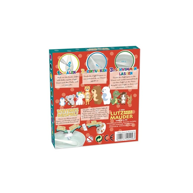Lutz Mauder Swimming Paint, 8 Colours, Magic Water Paint, Water