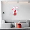 White Initial Letter F Valentine's Day Gnomes Living Room Wall