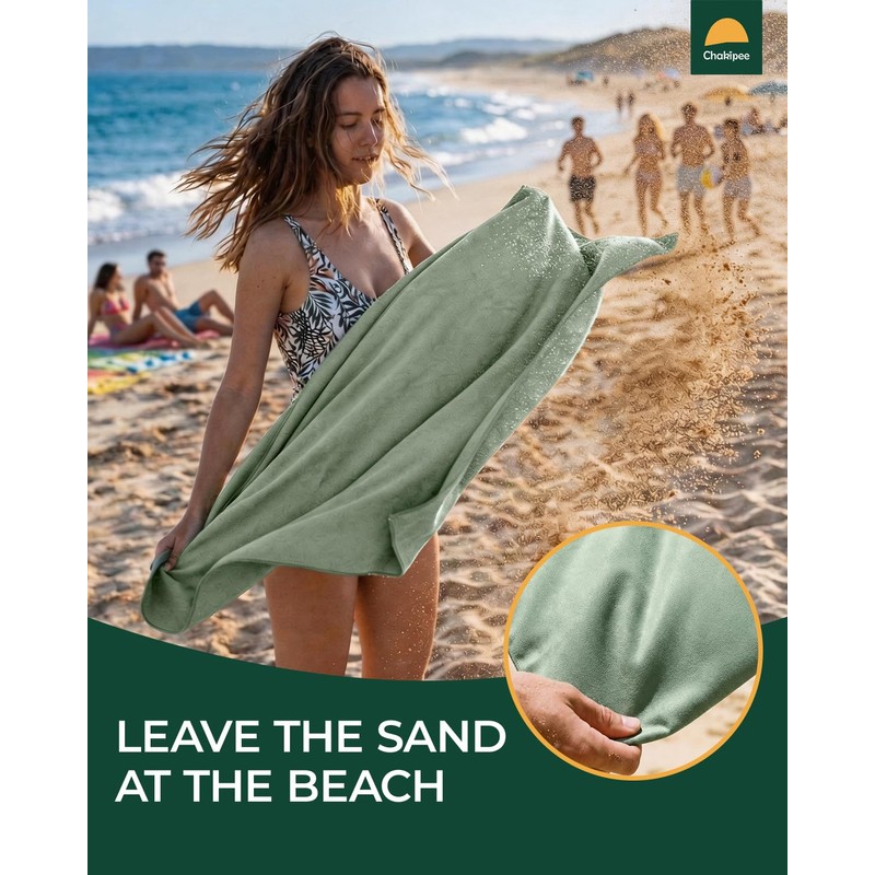 Chakipee Quick Dry Microfiber Towel Travel, Beach & Camping Towels.