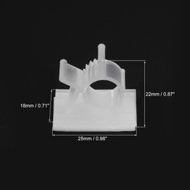 QUARKZMAN 50 Stück Kabelclips, 8-10 mm Durchmesser Selbstklebende Nylon Kabelhalter, Verstellbare Kabelmanagement-Organizer-Klemme für PC Schreibtisch Büro, Transparent