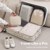 4 Set Lightweight Compression Packing Cubes Travel Organizer for Carry-On