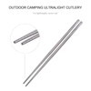 Boundless Voyage Outdoor 230mm Titanium Chopsticks Ultralight Flatware Chopsticks Portable