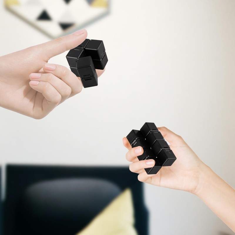 Tabanzhe 4PCS Fidget Stress Reducer Set,Infinity Cube Fidget Cube with