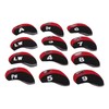 12 Pcs Golf Iron Head Cover Set Club Headcover Set