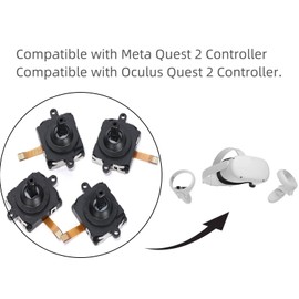 Ruimou 14Pcs Joystick Repair and Replacement Kit Compatible with Oculus Quest 2/Compatible with Meta Quest 2 Controllers