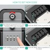 ORIA Key Lock Box, 5.3x2.4'' Key Safe Lock Box with