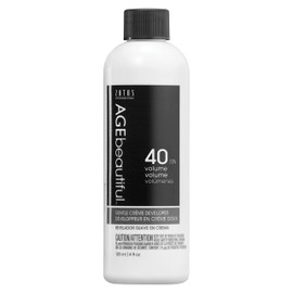 AGEbeautiful 40 Volume Gentle Creme Hair Developer | For Permanent Hair Color Dyes, Toners, Lighteners | Professional Salon Coloring | Long Lasting Color | 4 Fl Oz