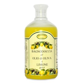 Duschbad mit Olivenöl und Zitrone, Körperbad, Duschgel, Nataurale, 3 Stück 500 ml