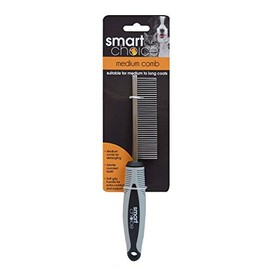 Smart Choice Medium Grooming Comb, Grey/Black, 0.0719 kg