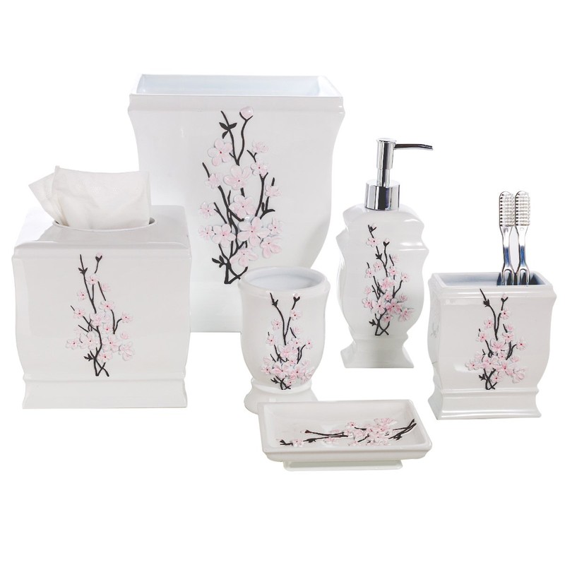 Creative Scents Vanda White Trash Can 1.48 Gal / 5.6L