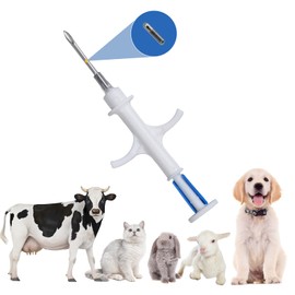 JINSHIGAO Pet Microchip 134.2khz FDX-B ISO11784/11785 Universal Standard 2.12x12mm Animal Implant Chip Pet ID Microchip for Dog Cat Pig (10 Pack 2.12x12mm)