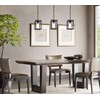 Kitchen Pendant Lighting Over Island, 1-Light Matte Black Farmhouse Pendant