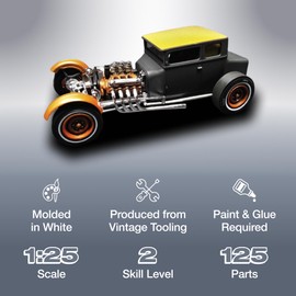 AMT Unknown 1925 Ford T Chopped 1:25 Scale Model Kit, Neutral (AMT1167)