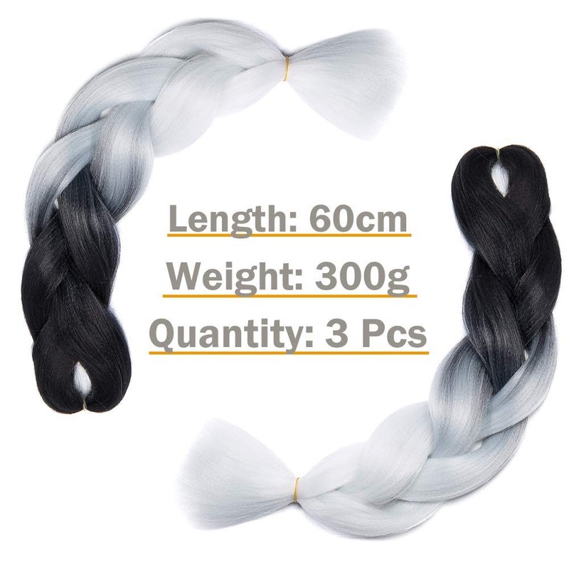 Silk-co. braid extensions, 61 cm