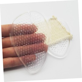 Healeved 8pairs Transparent Gel Insoles for High Heels Breathable Half Cushion Inserts Comfortable Forefoot Pads for Slippers Anti- Shoe Comfort for All-day Wear