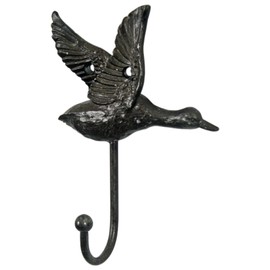 Fyne-Finds Metal Single Duck Flying Hook Rustic Vintage Brown Birds Leads Coat Bag Key Wall Hanger Decorative