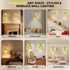 Battery Operated Wall Sconce with Remote Control, Wireless Wall sconces