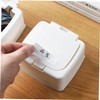 Ciieeo 2pcs Cotton Swab Storage Box Lid Pp Organizer for